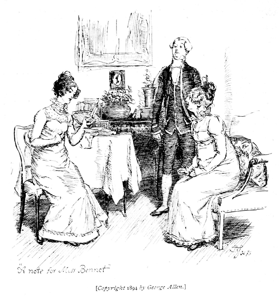 A note for Miss Bennet.