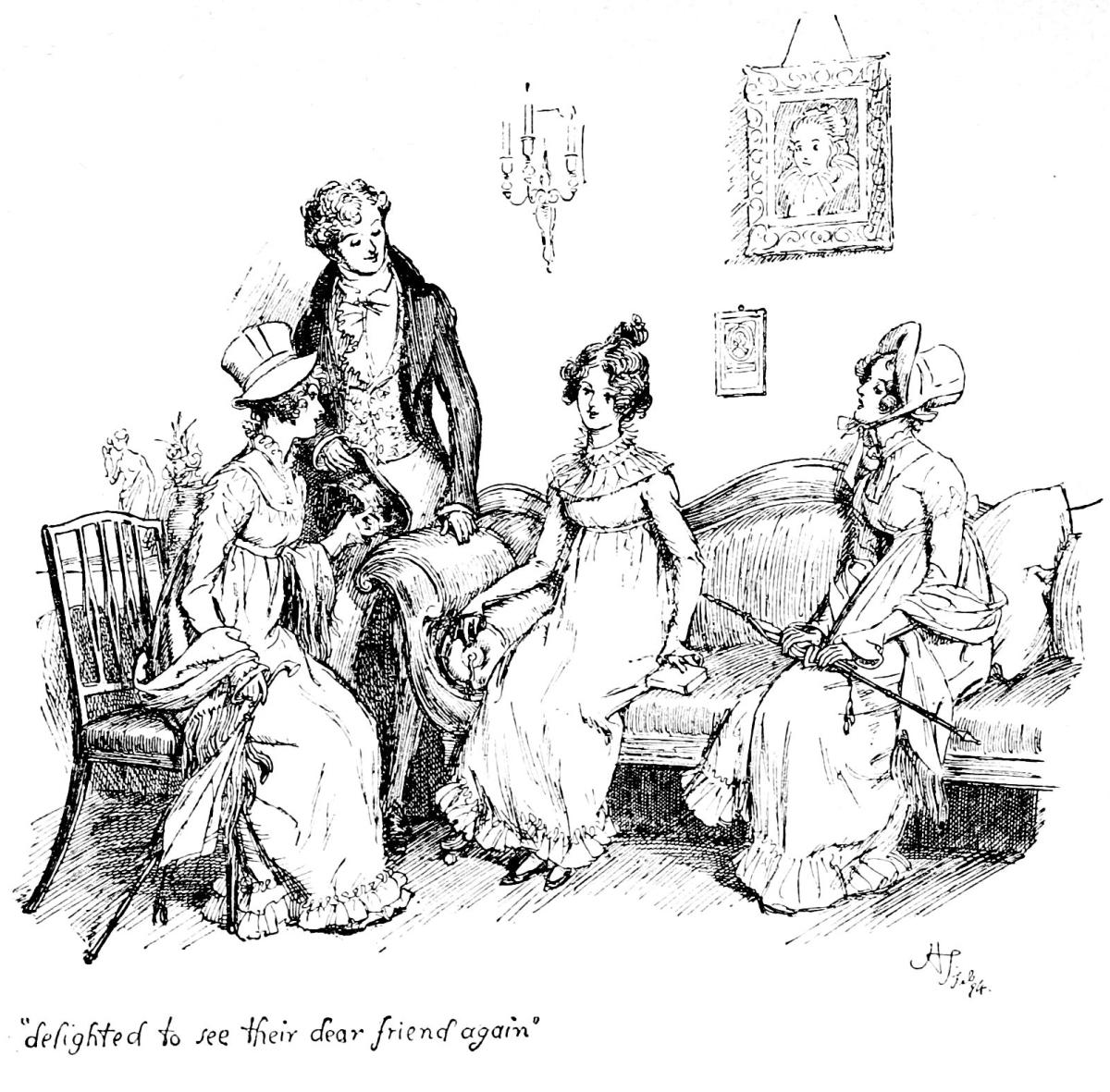 delighted to see their dear friend again.