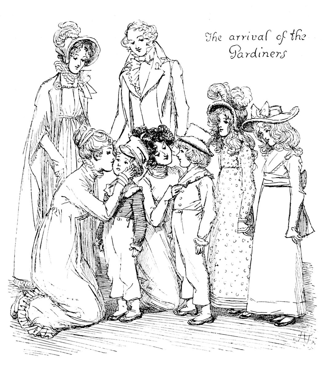 “The arrival of the Gardiners.”