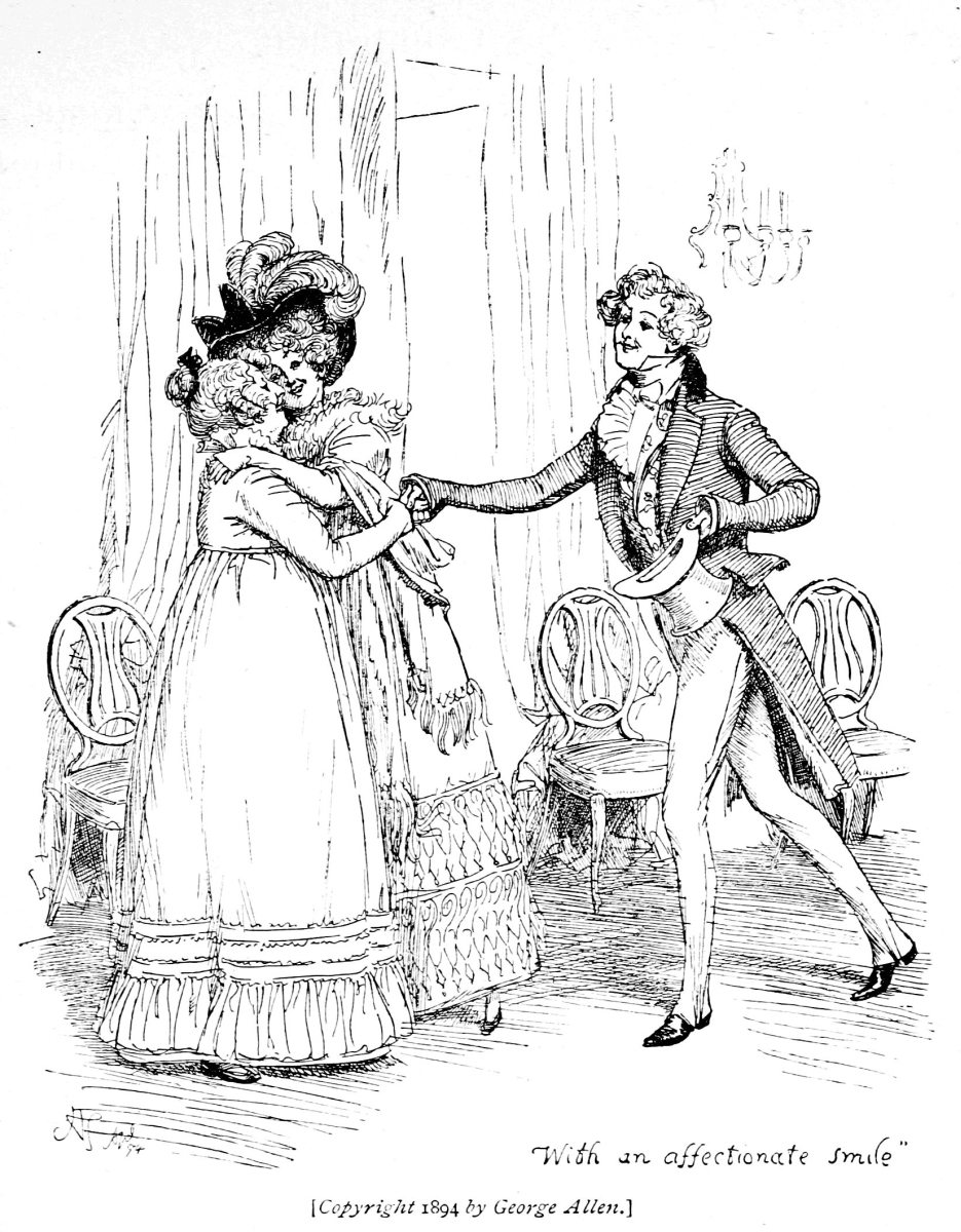 “With an affectionate smile.”