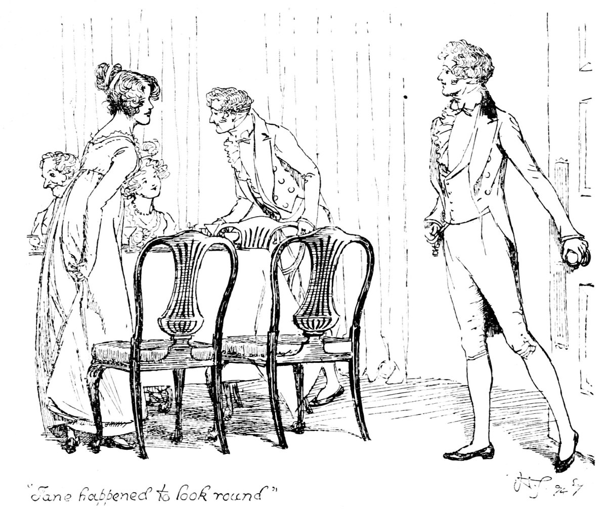 “Jane happened to look round.”